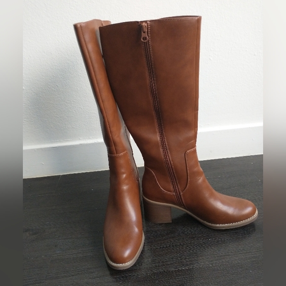Target Shoes - Brown Knee-High Faux Leather Boots